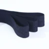 Black Fold Over Jacquard Elastic Webbing Shiny Nylon Waistband