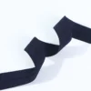 Black Fold Over Jacquard Elastic Webbing Shiny Nylon Waistband