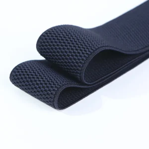 Casual Jeans Jacquard Elastic Waistband Corn Texture Woven Stretchy Webbing