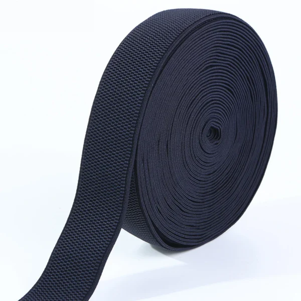 Casual Jeans Jacquard Elastic Waistband Corn Texture Woven Stretchy Webbing