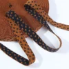 Custom Parallel Border Letters Jacquard Elastic Band Two Color Combo Classic Waistband