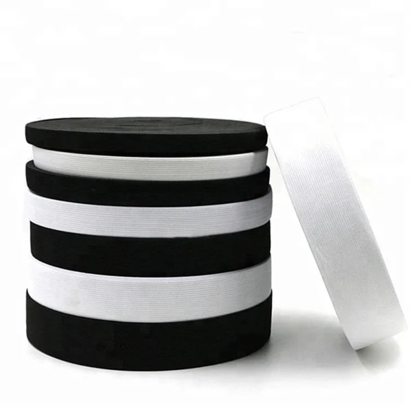 Custom Size Heavy Duty Thick Knitted Webbing Crocheted Elastic Band for Sewing