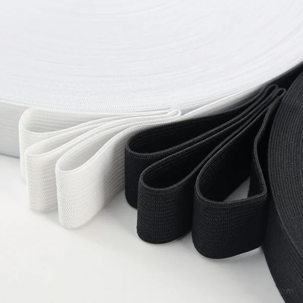 Custom Size Heavy Duty Thick Knitted Webbing Crocheted Elastic Band for Sewing