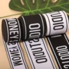 Custom Thermal Transfer Printing Logo Nylon Jacquard Elastic Band Underwear Waistband