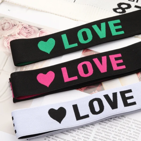 Polyester Mixed Nylon Woven Jacquard Elastic Band Custom Briefs Waistband for yogawear