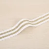 Custom Silver Glitter Jacquard Elastic Garment Plush Elastic Webbing Band