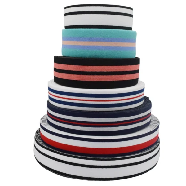 Two Color Combo Jacquard Webbing Custom Twill Belt for Clothing Accessories