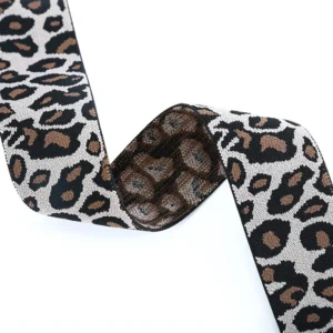 Leopard Jacquard Elastic Band