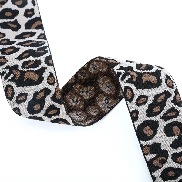 Leopard Jacquard Elastic Band