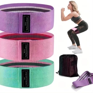 Fabric Resistance Bands for Booty Workouts – Non-Slip Thick Glute Activation Loop Bands for Squats, Hip Bridge, Yoga & Strength Training Fabric Resistance Bands for Booty Workouts – Non-Slip Thick Glute Activation Loop Bands for Squats, Hip Bridge, Yoga & Strength Training