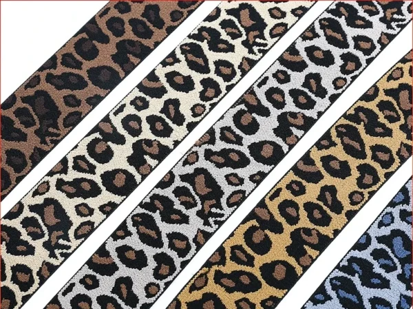 Leopard Jacquard Elastic Band