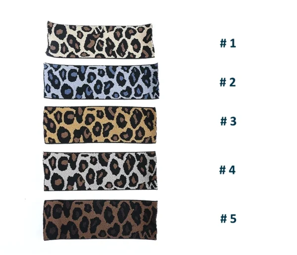 Leopard Jacquard Elastic Band