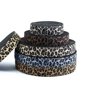 Leopard Jacquard Elastic Band