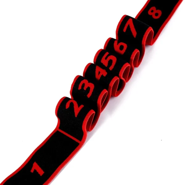 Yoga resistance band red knitted elastic band