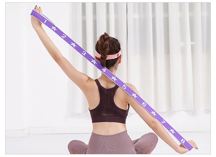 Yoga training resistance band knitted elastic band